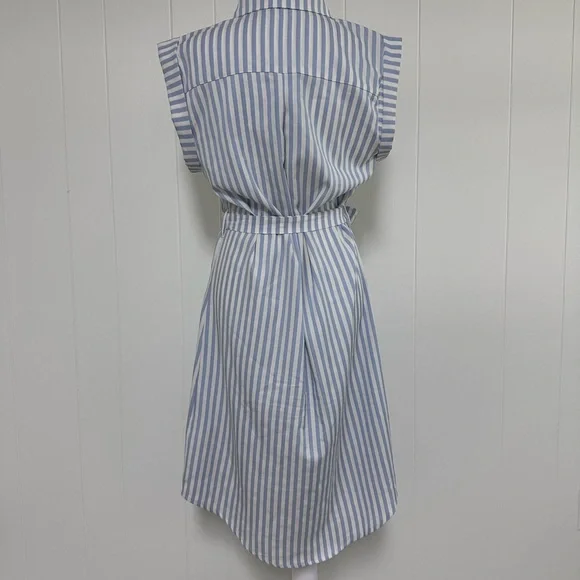 bishop + young White and Blue Tie Front Sundress - Picture 2 of 11